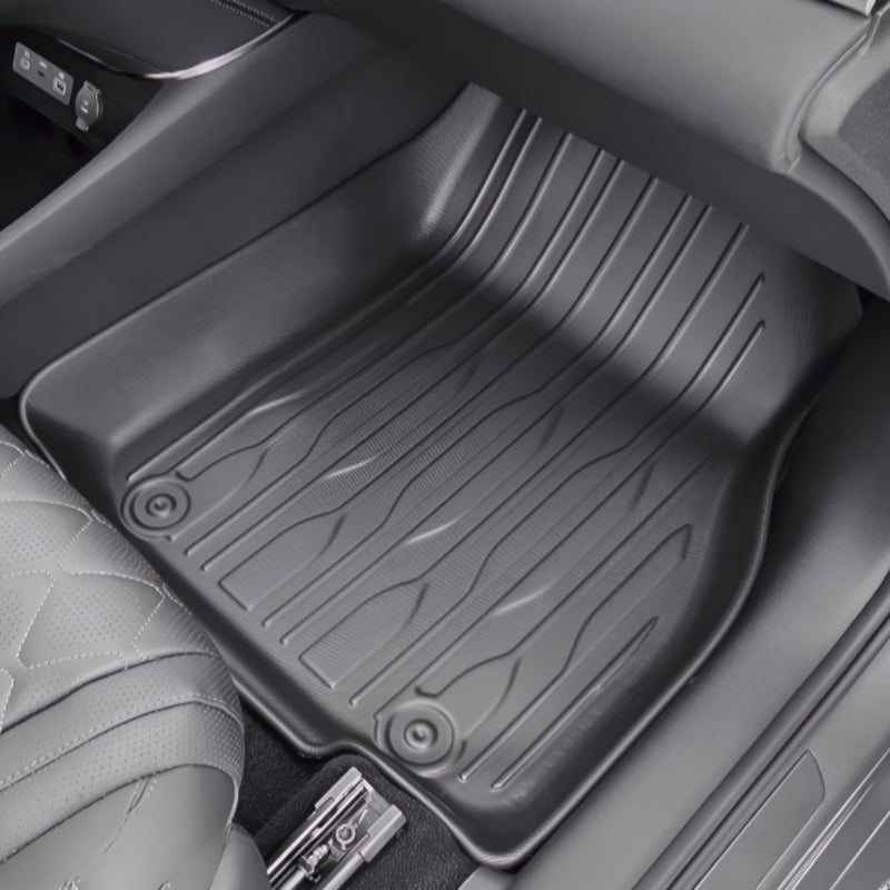 Passenger side custom floor mat for BYD ATTO 1 with textured anti-slip surface
