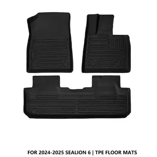 Custom fit TPE floor mats full set for BYD Sealion 6 2024–2025 | bydream.com.au accessories