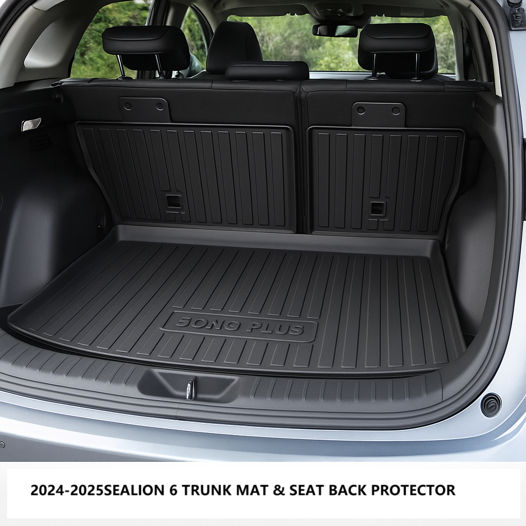BYD Sealion 6 trunk mat and rear seatback protector set 2024–2025 | bydream.com.au
