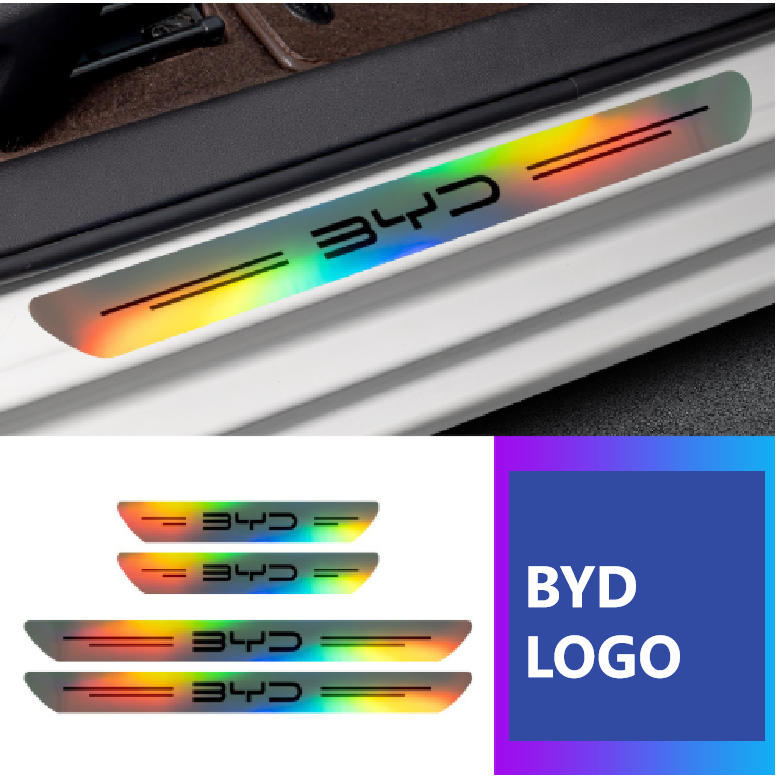 BYD Iridescent Door Sill Stickers – Seagull Dolphin Seal Sealion Compatible