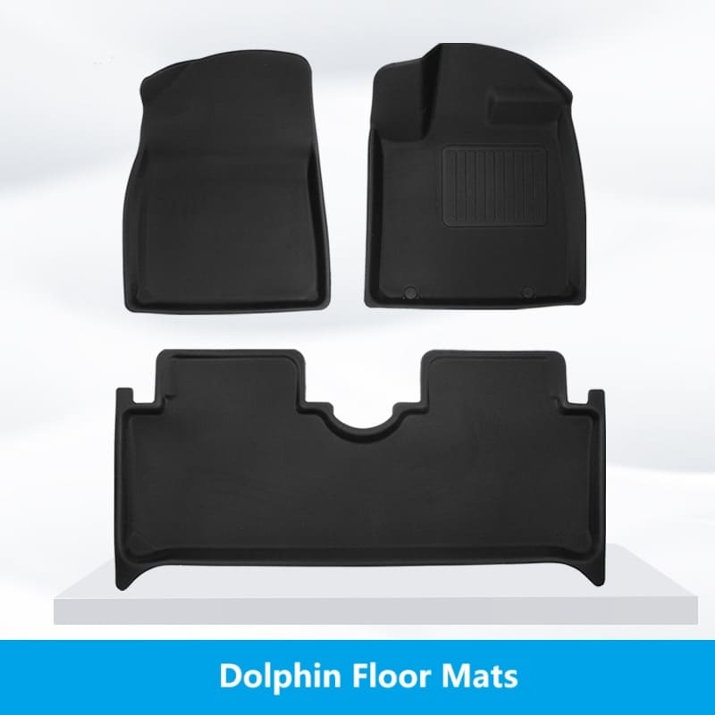 Front and rear row floor mat set for BYD Dolphin for full interior protection