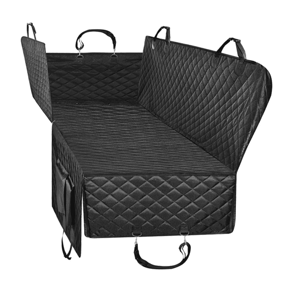 Fully enclosed waterproof dog car seat cover with hammock and side flaps for BYD rear seats