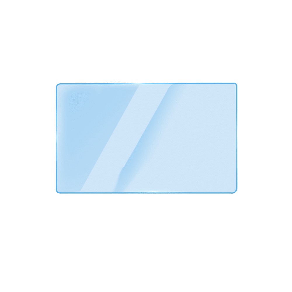 Front view of standalone tempered glass screen protector for BYD 15.6-inch touchscreen and 12.8-inch