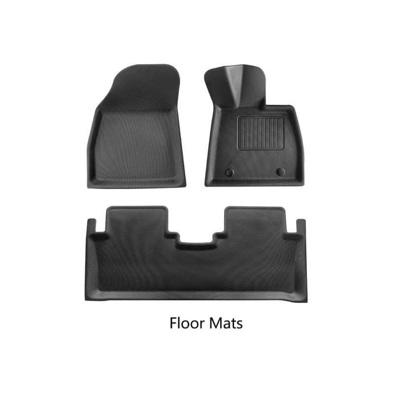 Custom-fit TPE front and rear floor mats for BYD Seal, all-weather protection design