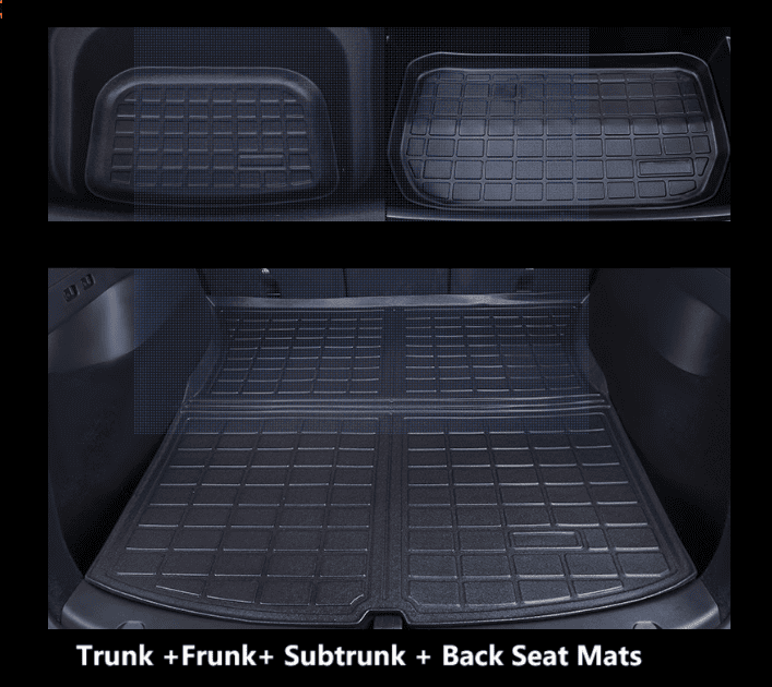 BYD Seal trunk, frunk, sub-trunk and rear seat cargo mats – waterproof, anti-slip, custom-fit for 2024–2025 models
