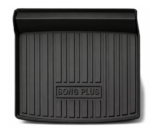 Black TPE boot liner for BYD Sealion 6 showing raised edge cargo protection