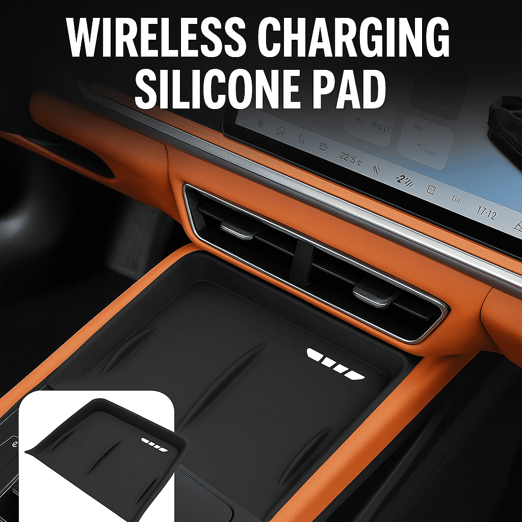 Wireless Charging Silicone Pad for BYD Sealion 7 Accessories – Center Console Dashboard Protector with Non-Slip Design