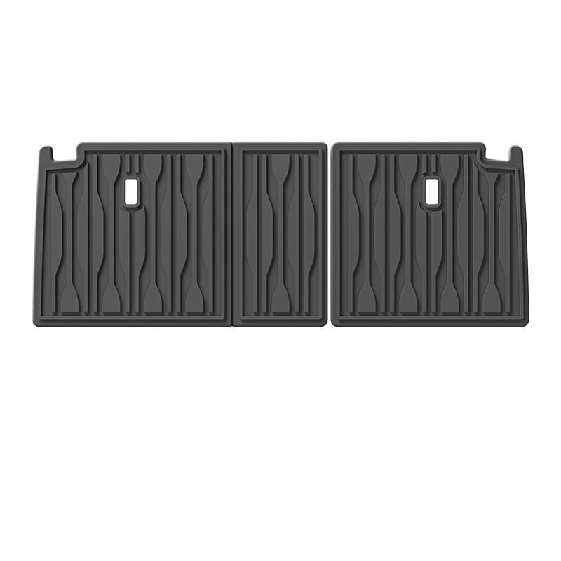 Flat view of seat back protector mats for BYD Sealion 07 – part of full interior set