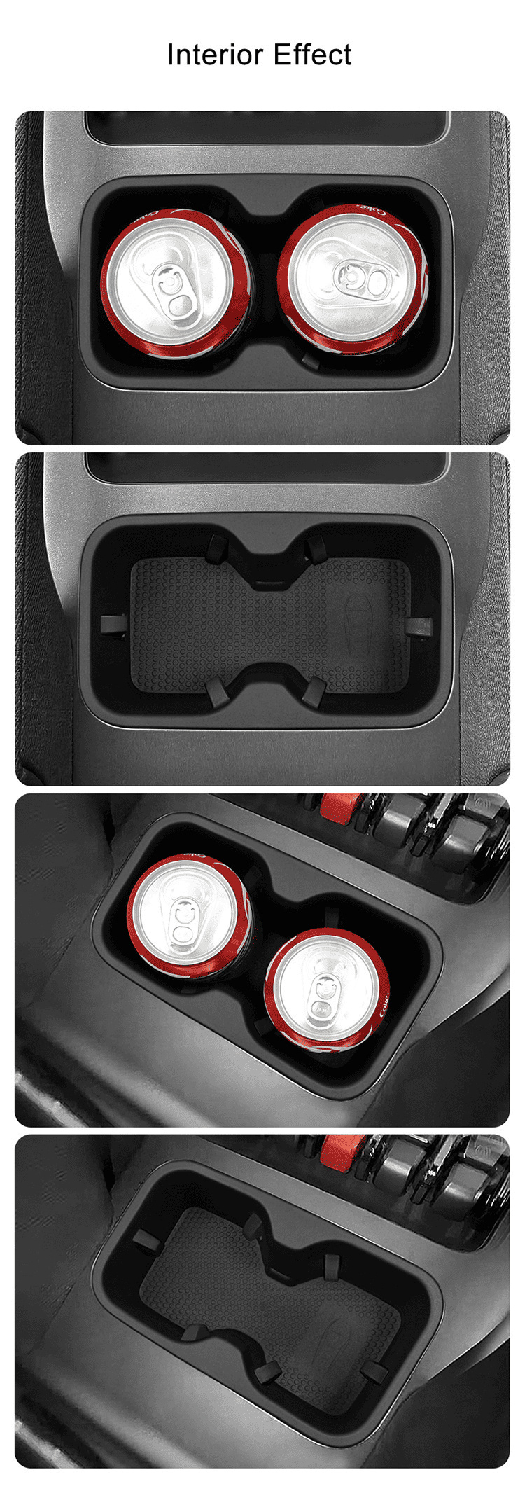 Interior Installation View – BYD Shark 6 Center Console Cup Holder Insert in Real Car Setup