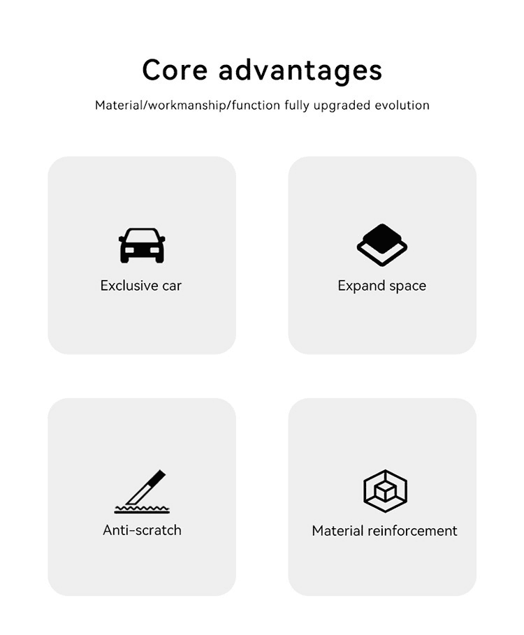 Core advantages of BYD Shark 6 storage box: exclusive car fit, space expansion, anti-scratch surface, reinforced material