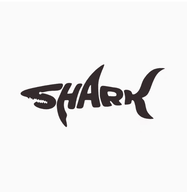 Black shark graphic decal for BYD Shark 6 accessories – durable vinyl sticker with sporty look