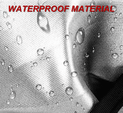 Close-up of waterproof and reflective material used in BYD windshield sunshade.