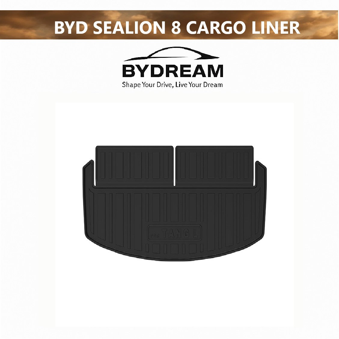 BYD Sealion 8 custom fit TPE boot liner waterproof cargo mat trunk protection