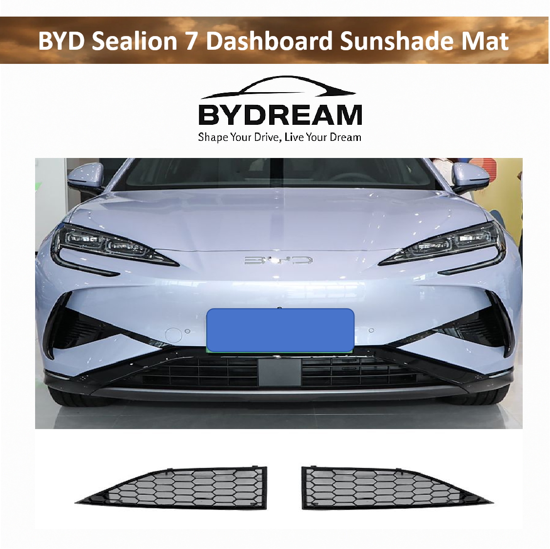 BYD Sealion 7 EV front grille insect screen radiator protection mesh
