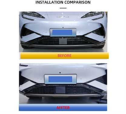 BYD Sealion 7 EV front grille insect screen before and after installation