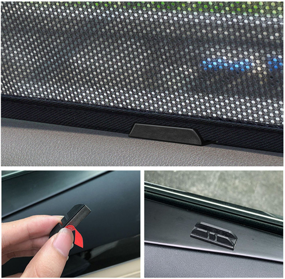 BYD Sealion 7 magnetic window sunshade frame and install detail
