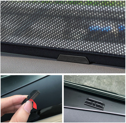 BYD Sealion 7 magnetic window sunshade frame and install detail

