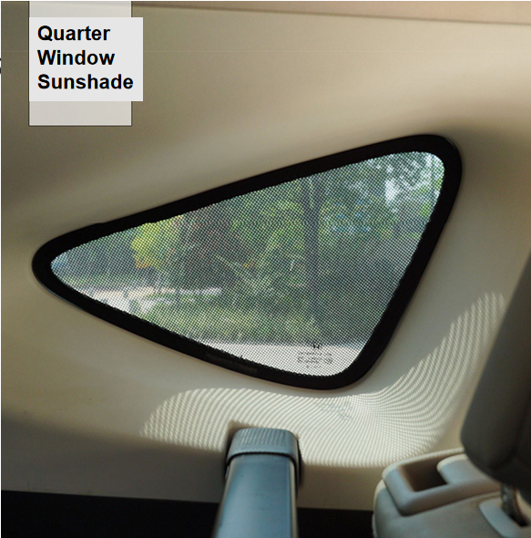 BYD Sealion 7 rear quarter window sunshade installed
