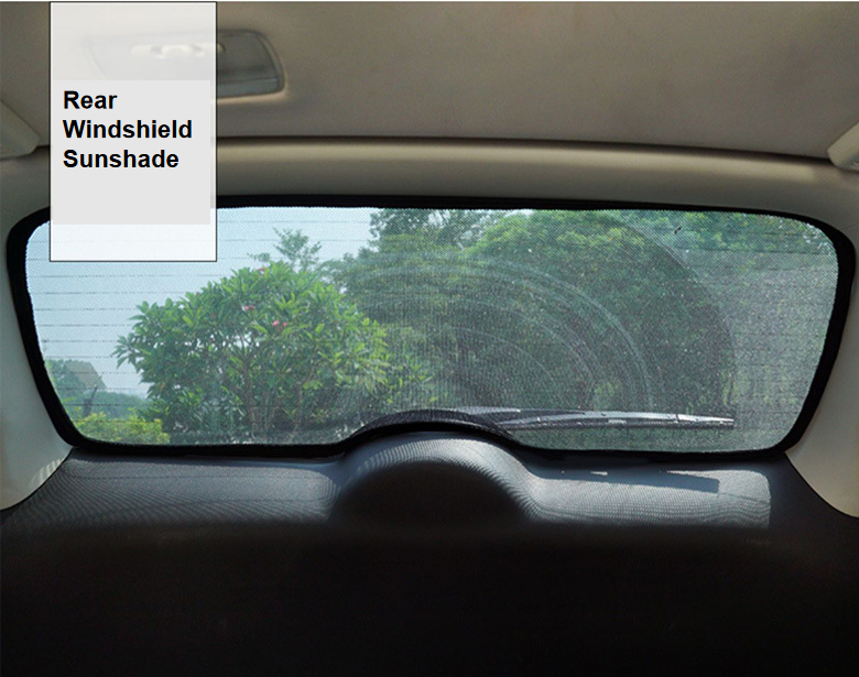 BYD Sealion 7 rear window magnetic sunshade installed
