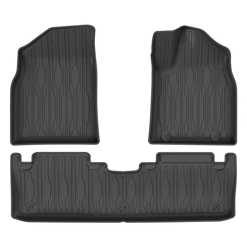 Black TPE floor mats full set custom fit for BYD ATTO 1 car interior liners