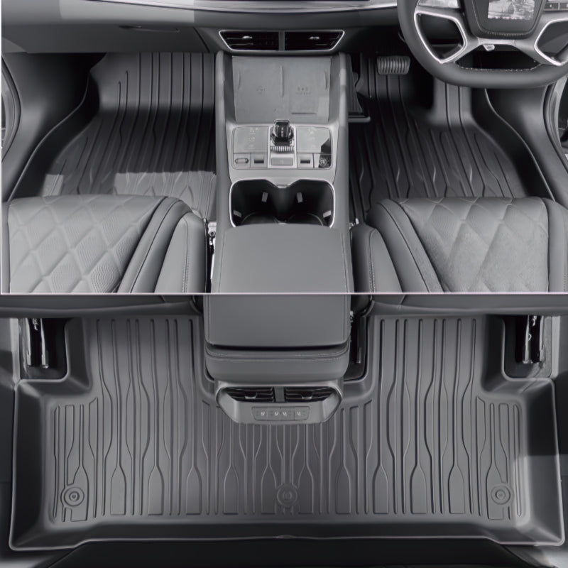 Full set floor mats installed in BYD ATTO 1 interior