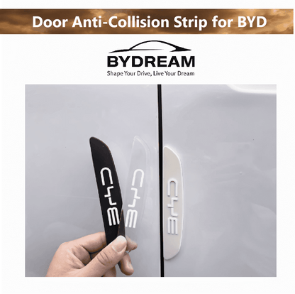 Black and white silicone door edge guard strips for BYD Sealion 6
