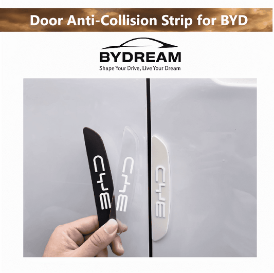 Black and white silicone door edge guard strips for BYD Sealion 6
