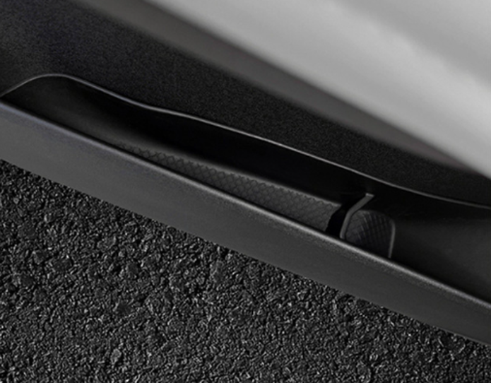 BYD ATTO 1 door pocket organizer insert fitted in the lower door bin, showing divider tray storage to keep the door pocket clean and organised (Australia)