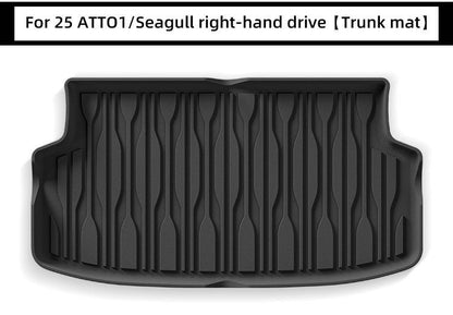 Custom fit cargo trunk mat for BYD Atto 1 Seagull right hand drive providing full boot liner protection