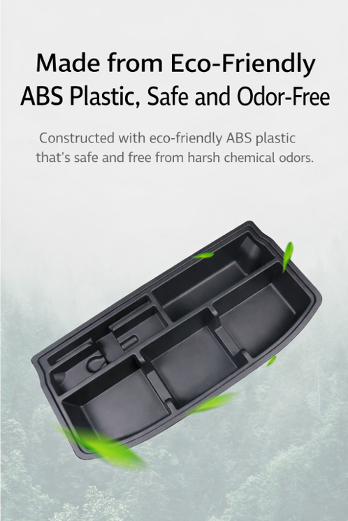 Eco-friendly ABS plastic BYD ATTO 1 trunk organizer insert, odor-free and safe material, custom-fit boot storage tray with multi-compartment design for tidy cargo (BYDREAM).