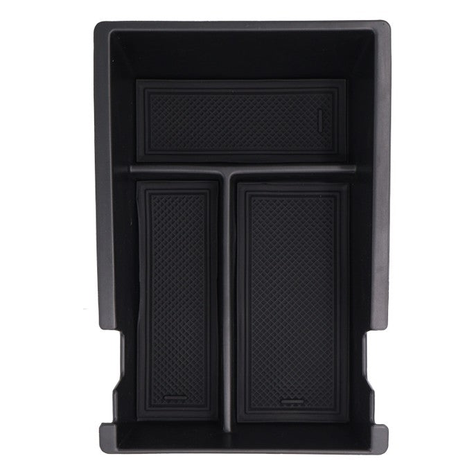 BYDream centre console organiser insert tray for BYD ATTO 2 (2025+), partitioned ABS storage box with non-slip textured liners to keep keys, coins and small items tidy and easy to reach.