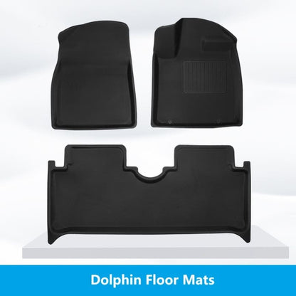 Front and rear row floor mat set for BYD Dolphin for full interior protection