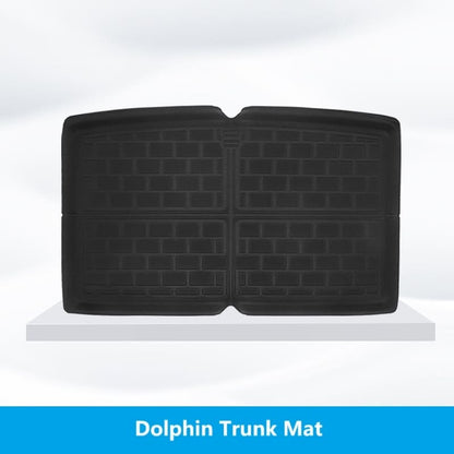 Custom-fit trunk mat for BYD Dolphin offering waterproof protection and easy cleanup