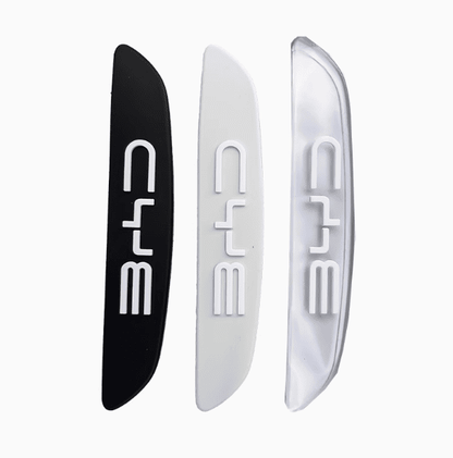 BYD door edge guard anti-collision strips in black, white, and transparent colors
