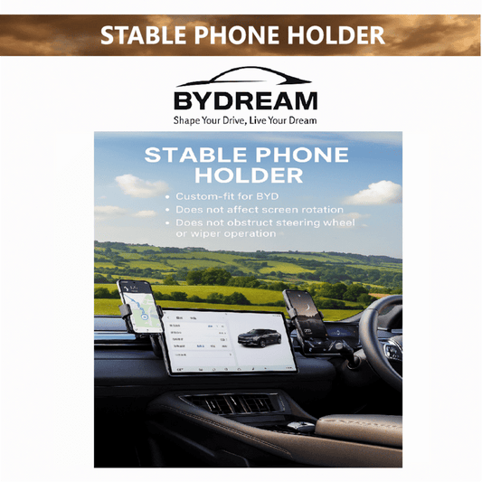Stable Phone Holder for BYD 15.6/12.8-Inch Rotating Screen Mount