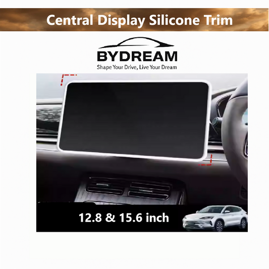 Silicone screen protector trim for BYD central display – fits 12.8 and 15.6 inch screens