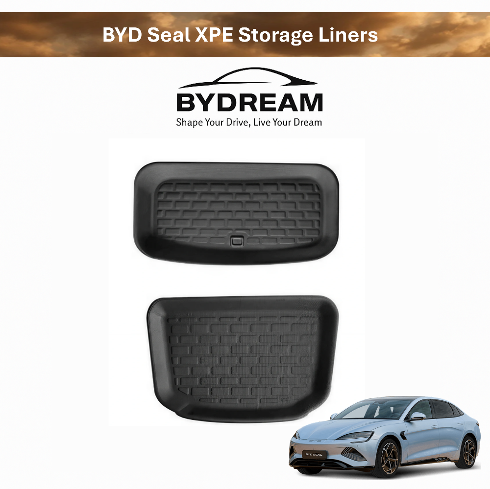 BYD Seal XPE front and rear storage liners for centre console and rear compartment (AU RHD)