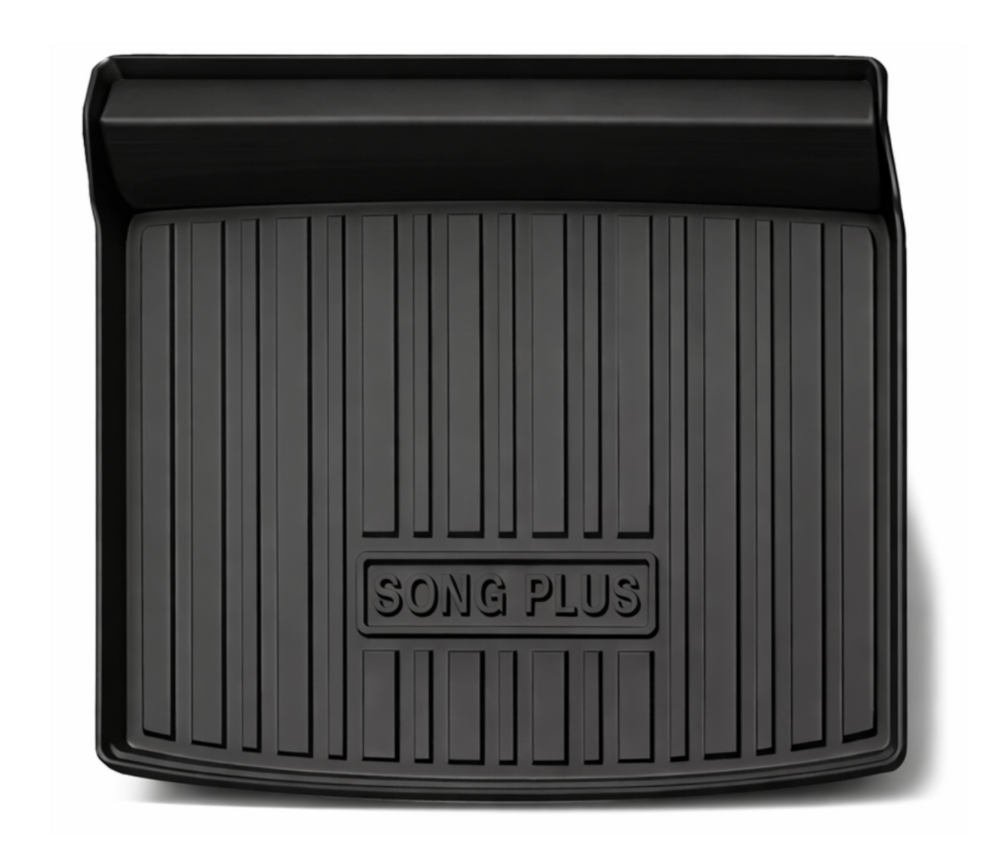 Black TPE boot liner for BYD Sealion 6 showing raised edge cargo protection