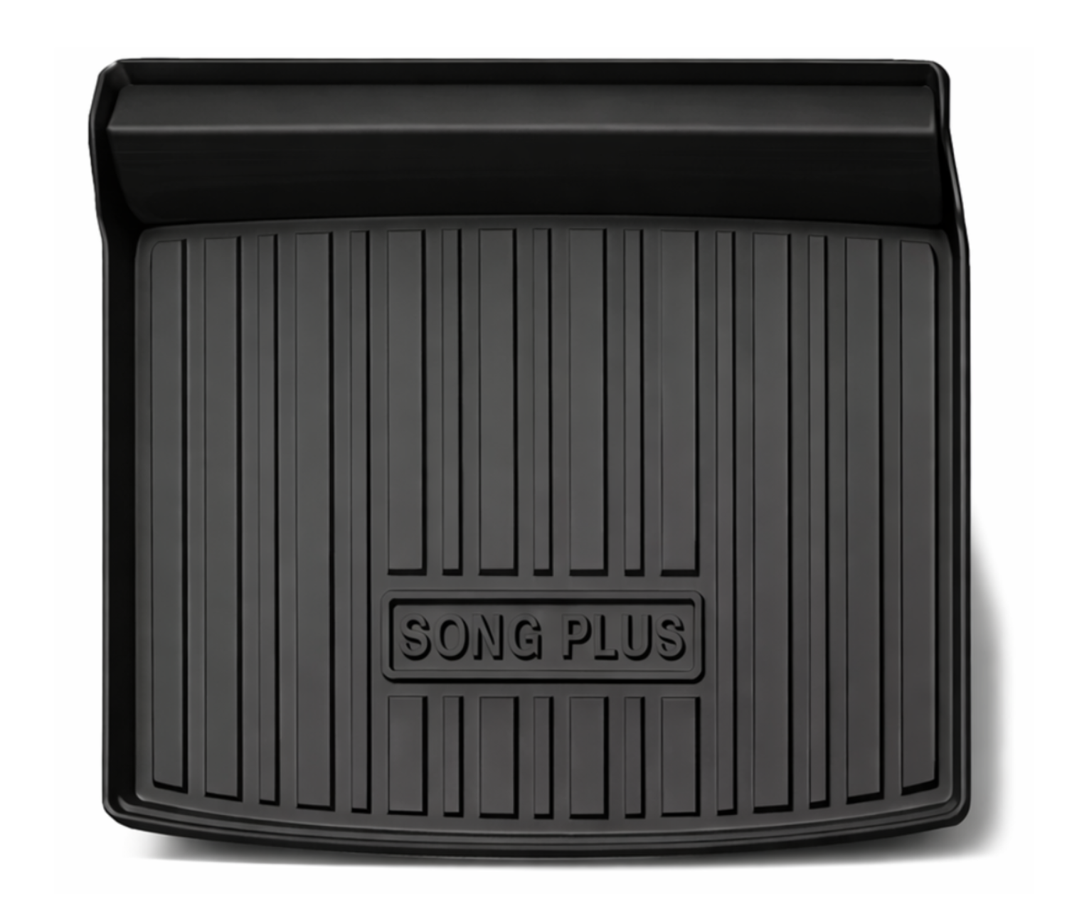 Black TPE boot liner for BYD Sealion 6 showing raised edge cargo protection