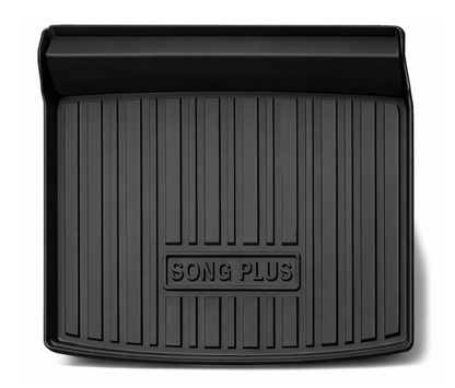 Black TPE boot liner for BYD Sealion 6 showing raised edge cargo protection