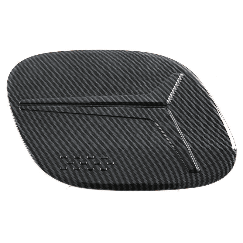 Front view of carbon fiber charging port cover for BYD Sealion 7 – sleek design with textured finish