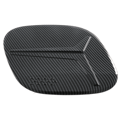 Front view of carbon fiber charging port cover for BYD Sealion 7 – sleek design with textured finish