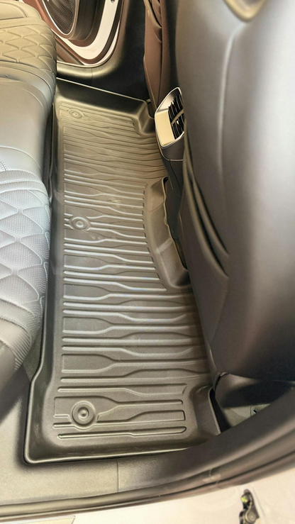 Rear floor mat installed in BYD Sealion 7 providing full coverage and anti-slip surface