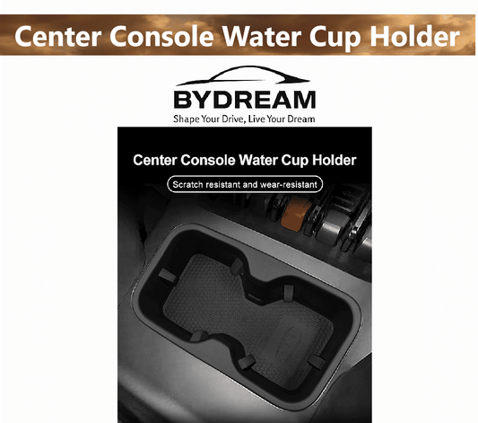 Center Console Cup Holder Insert for BYD Shark 6 – Scratch-Resistant, Washable, Quiet-Fit Mat