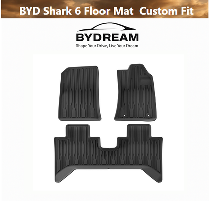 BYD Shark 6 floor mat set custom fit waterproof RHD