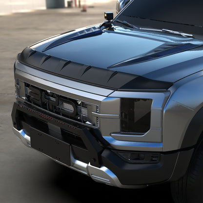 BYD Shark 6 front hood lip trim detail gloss black ABS

