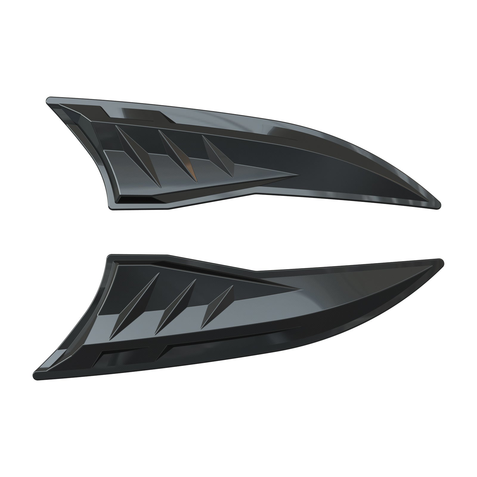 BYD Shark 6 hood decorative trim pair gloss black ABS
