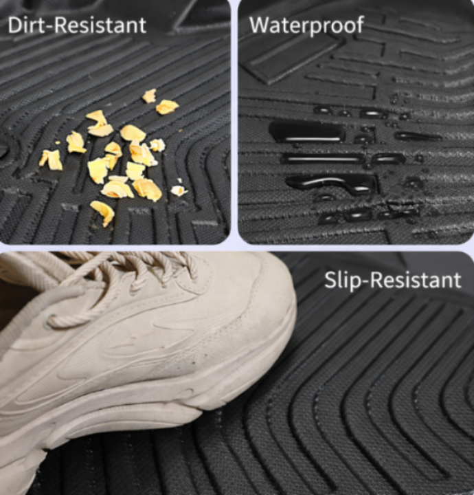 BYD ATTO 2 2025+ TPE all-weather floor mats — waterproof, dirt-resistant and slip-resistant 3D floor liners for easy cleaning and daily protection